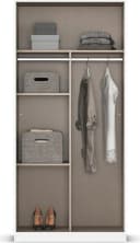 Rauch Reflect Drehtürenschrank Weiß mit Spiegelfront Bild 4