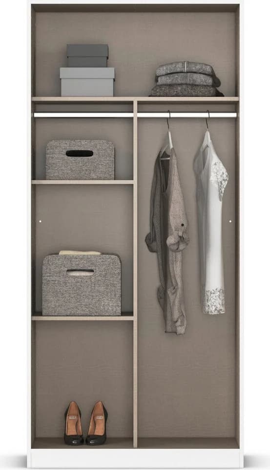 Rauch Reflect Drehtürenschrank Weiß mit Spiegelfront - Bild 4