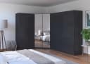 RAUCH Costa Schrank-Set Grau 3-tlg. mit Spiegel Push-to-Open Bild 1