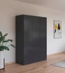 Rauch Costa Drehtürenschrank Grau Push-to-Open Bild 1