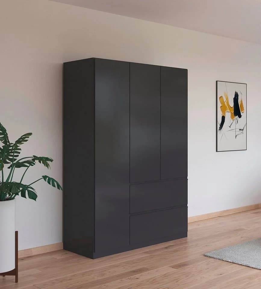 Rauch Costa Drehtürenschrank Grau Push-to-Open