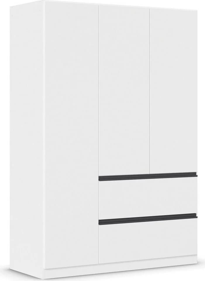 Rauch Costa Kleiderschrank Alpinweiß Grau Push-to-Open - Bild 2