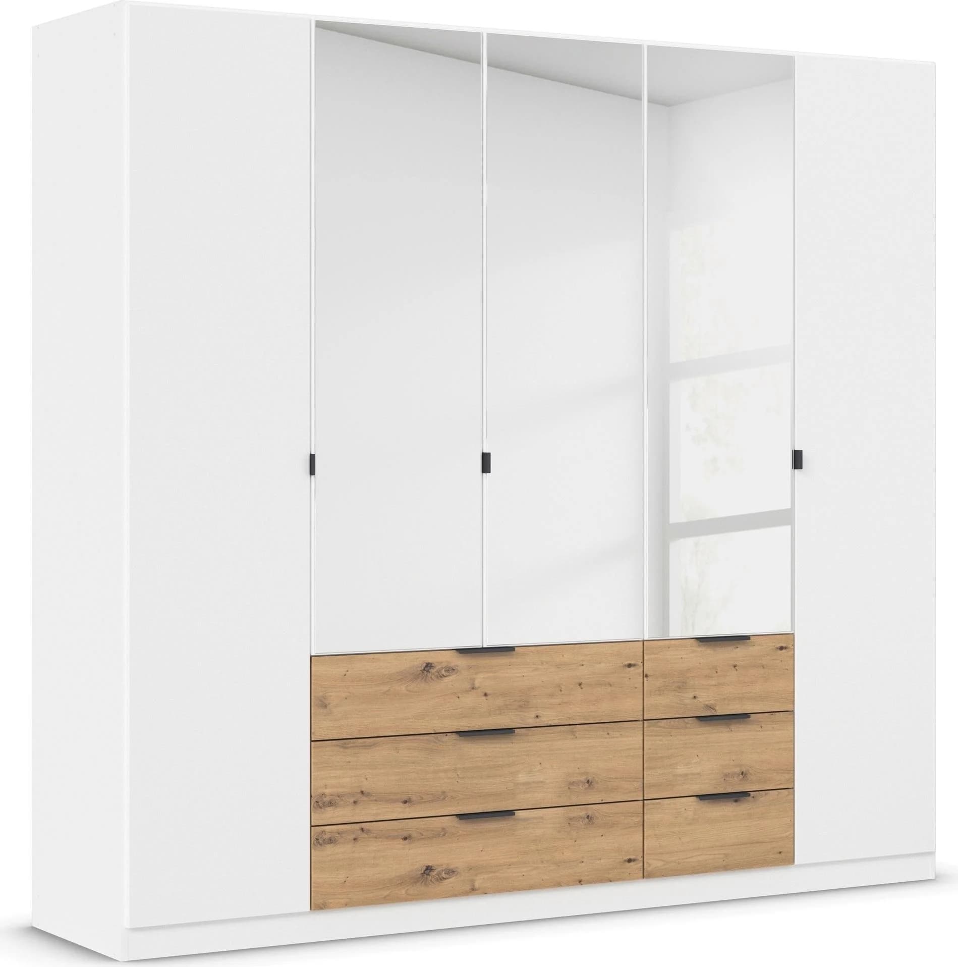 Rauch BLUE Kleiderschrank DAVOA Weiß Eiche Artisan