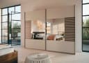 Rauch Schwebetürenschrank BAREA Beige Braun Modern mit Spiegel Bild 1