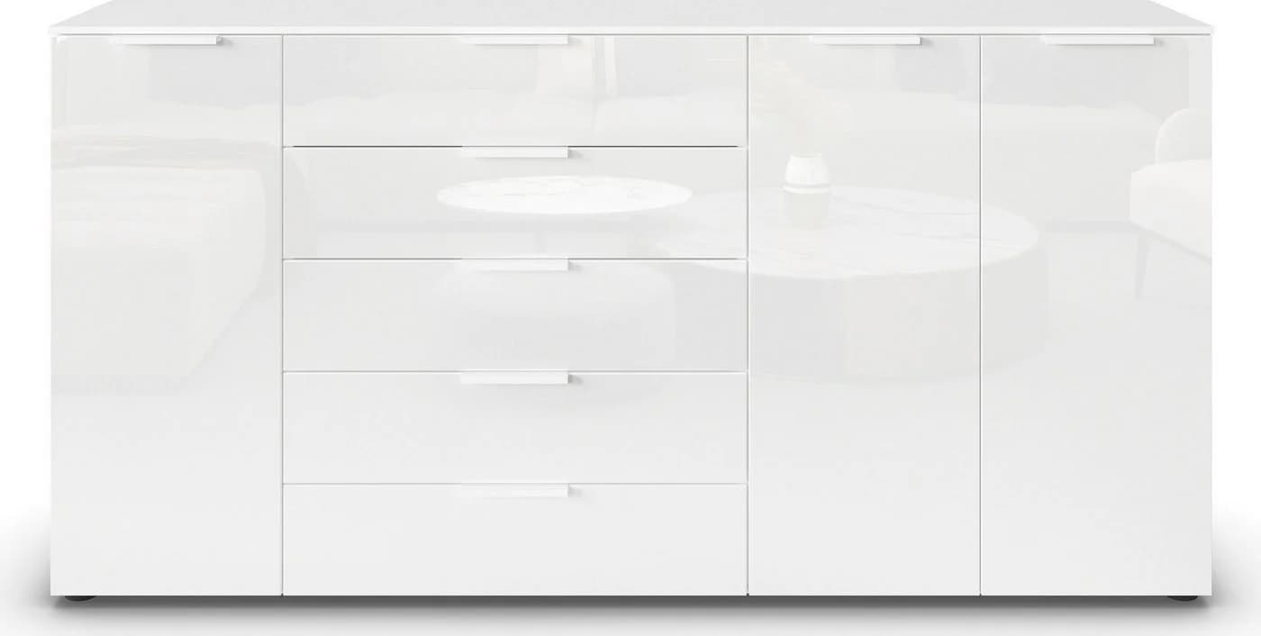 RAUCH FLIPP Kombikommode mit Glasfront 3-türig 5 Schubladen Soft-Close - Bild 4