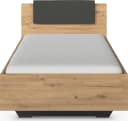 Rauch MAIKA Einzelbett Komfortbett Schwarz Eiche Artisan Bild 3