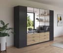 Rauch DAVOA Drehtürenschrank Grau Eiche Artisan Bild 1