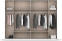 Rauch DAVOA Drehtürenschrank Grau Eiche Artisan Bild 4
