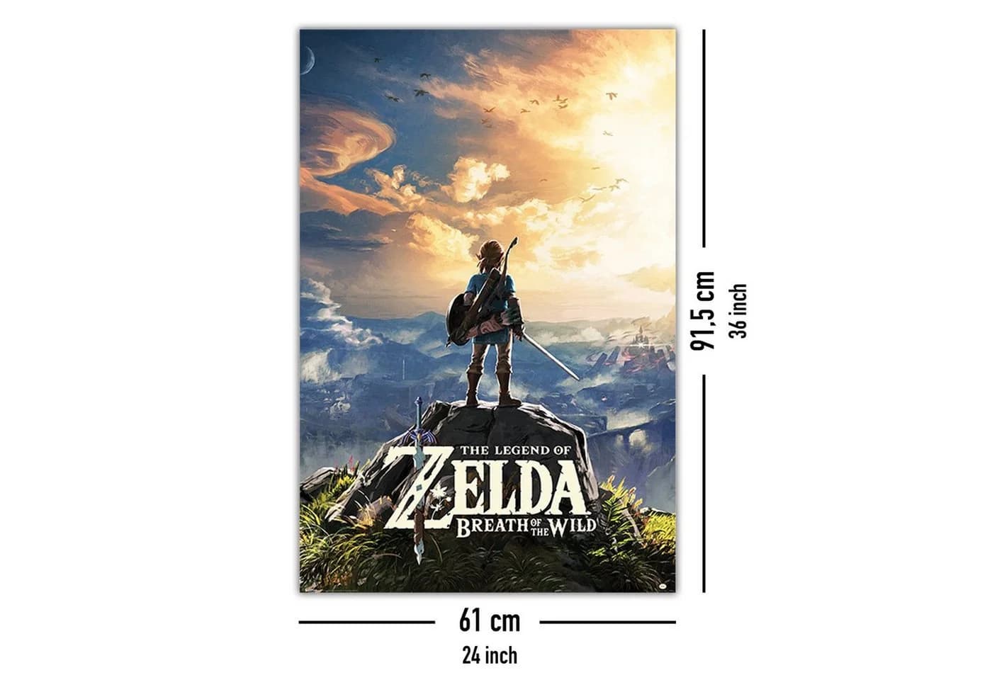 PYRAMID The Legend of Zelda Poster Breath Of The Wild Sunset - Bild 5