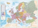 Close Up Europakarte XXL Poster Flaggen Englisch Bild 2