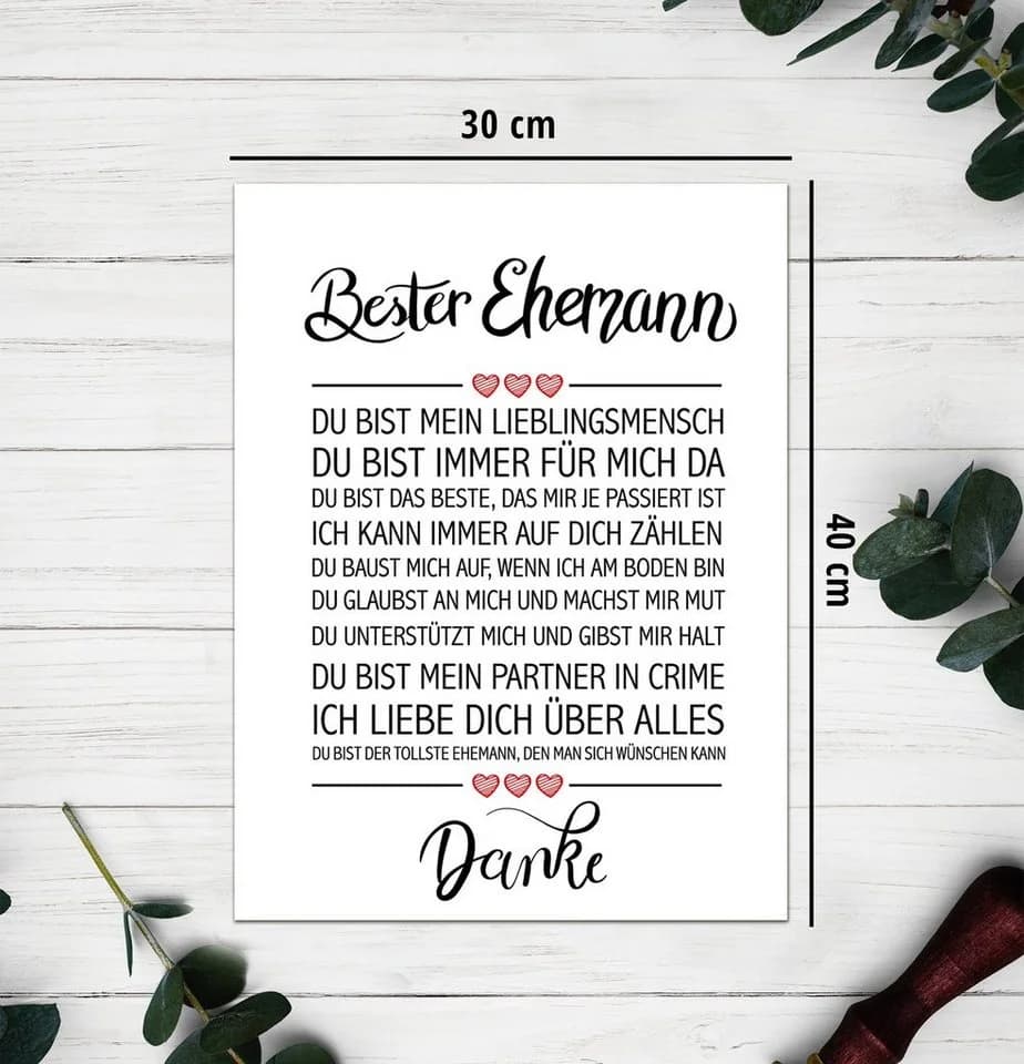 Close Up Poster Bester Ehemann Kunstdruck - Bild 4