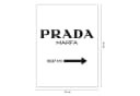 Close Up Poster Prada Marfa Kunstdruck Schwarz-Weiß 30x40 cm Bild 1