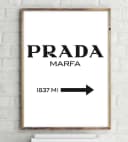 Close Up Poster Prada Marfa Kunstdruck Schwarz-Weiß 30x40 cm Bild 2