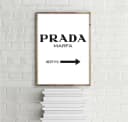 Close Up Poster Prada Marfa Kunstdruck Schwarz-Weiß 30x40 cm Bild 3