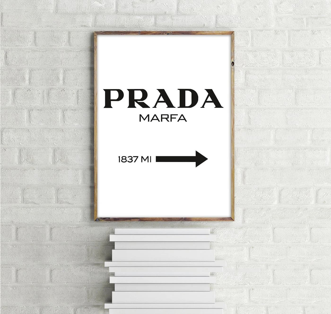 Close Up Poster Prada Marfa Kunstdruck Schwarz-Weiß 30x40 cm - Bild 3