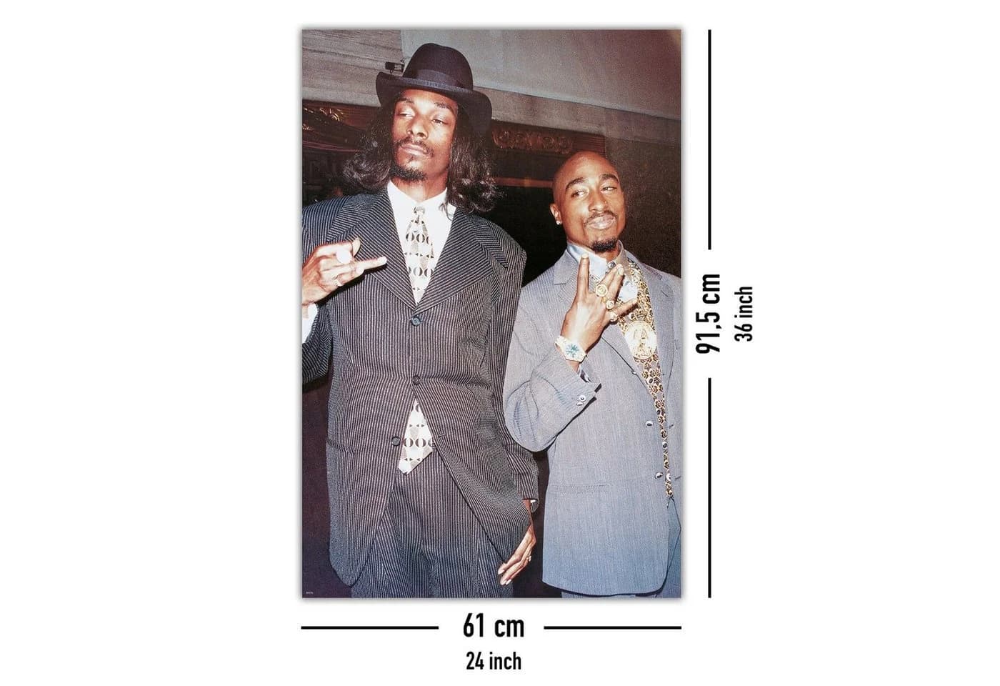 Close Up Poster Snoop Dogg und Tupac Urban Retro - Bild 5