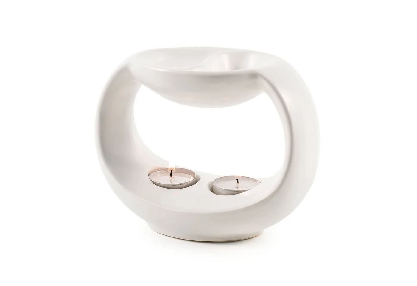 pajoma Duftlampe Yin Weiß Keramik Ringdesign - Bild 2