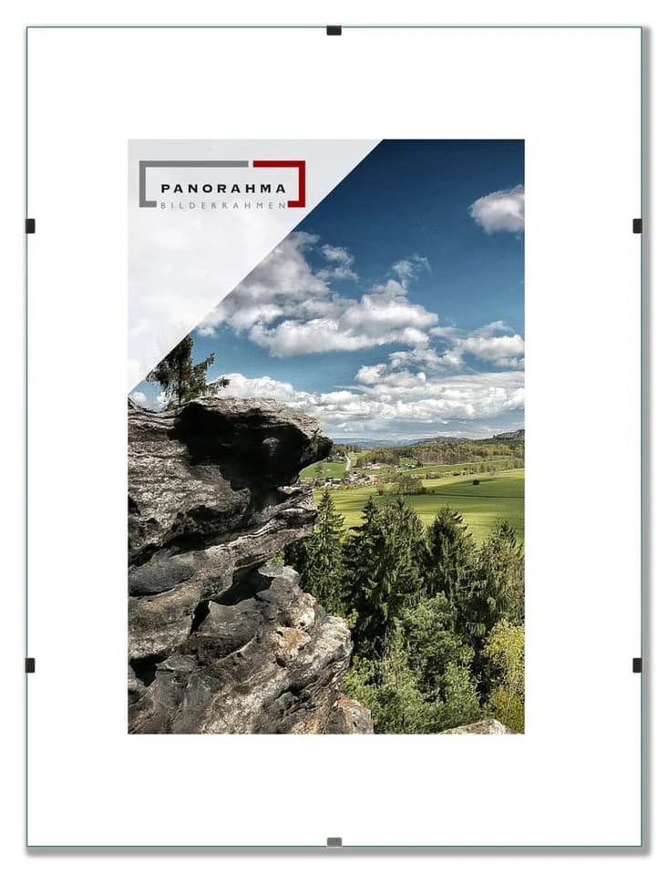 Panorahma Rahmenloser Bildhalter Cliprahmen für 1 Bild zum Aufhängen - Bild 3