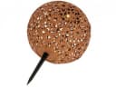 Kynast LED Solar Metall Gartenkugel Rostoptik 20 cm Bild 1