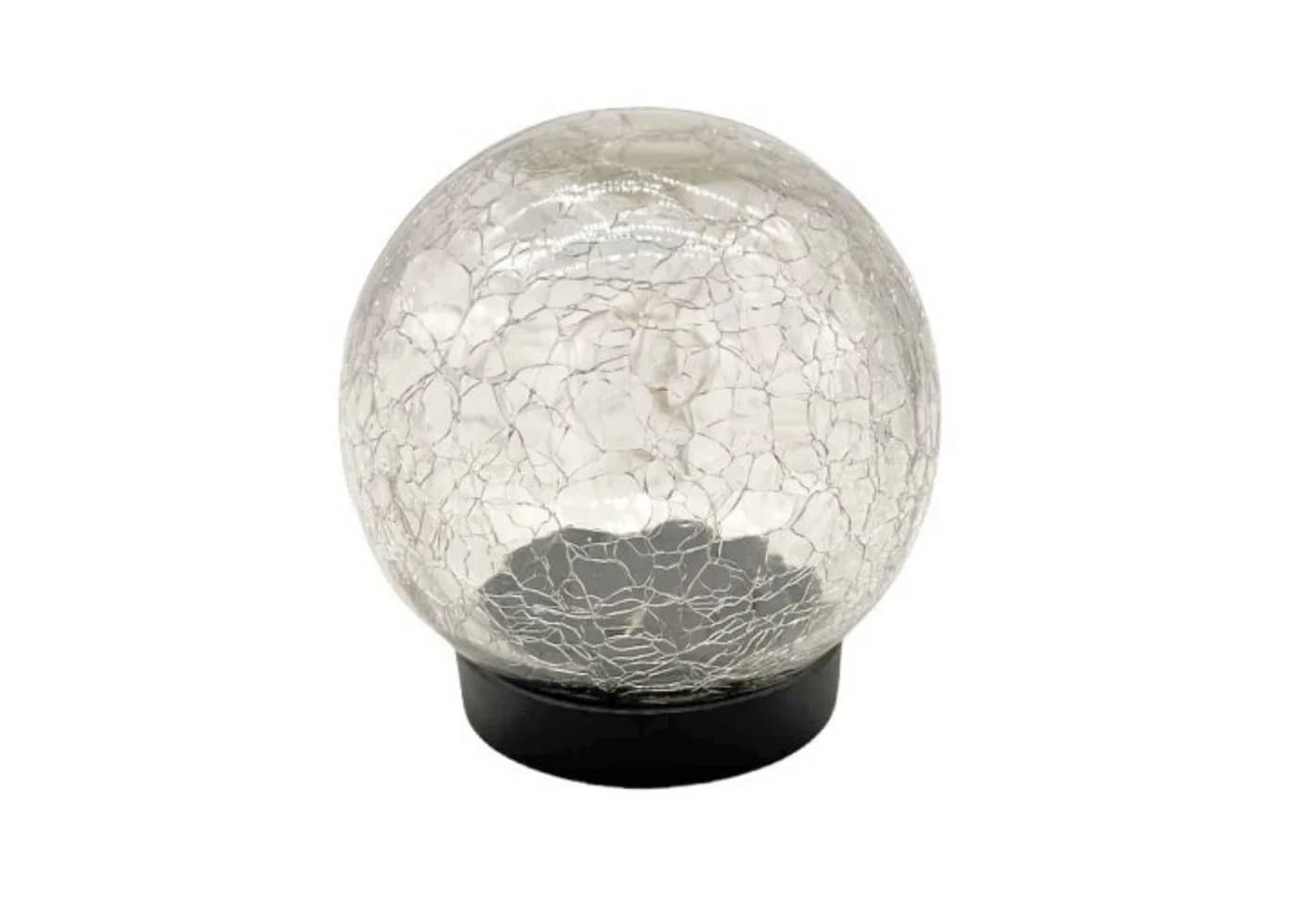 Kynast Garden Solar Glaskugel LED Gartenleuchte Bruchglas Optik warmweiß