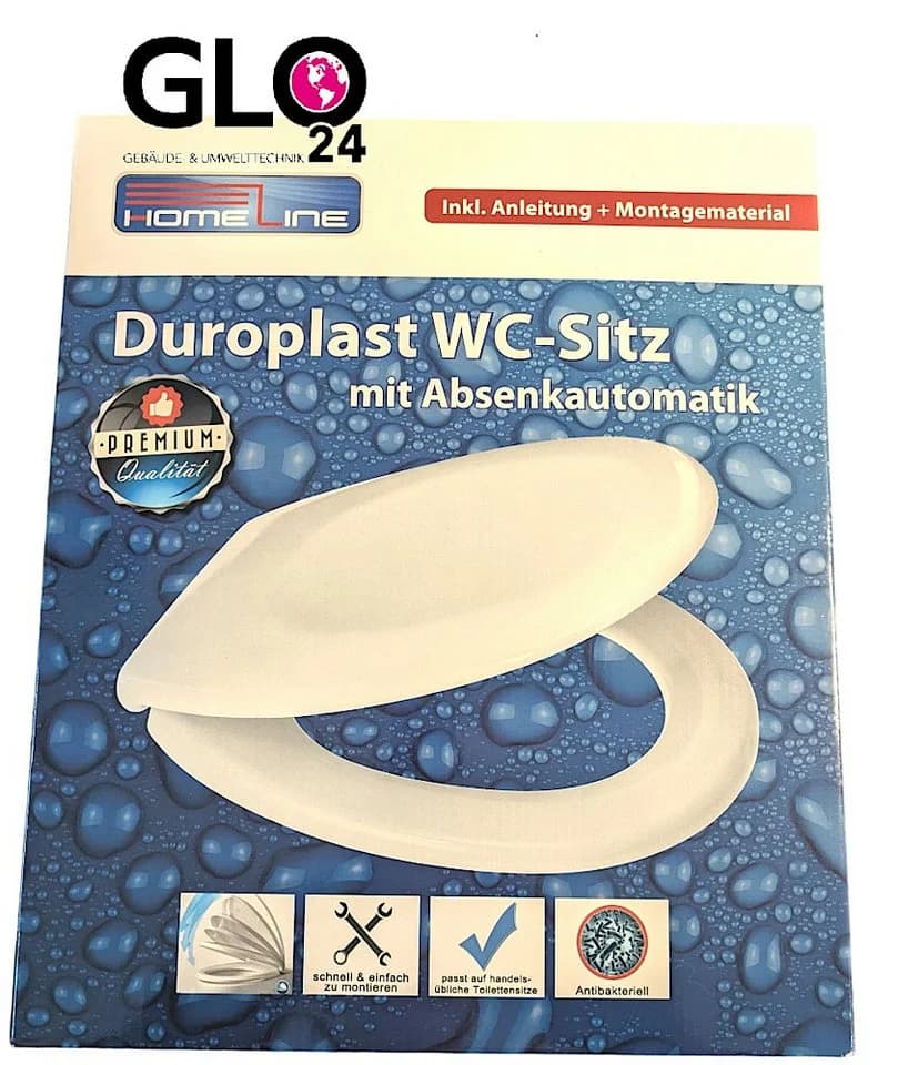 Homeline WC-Sitz mit Absenkautomatik und Metall Scharnieren Weiß - Bild 2