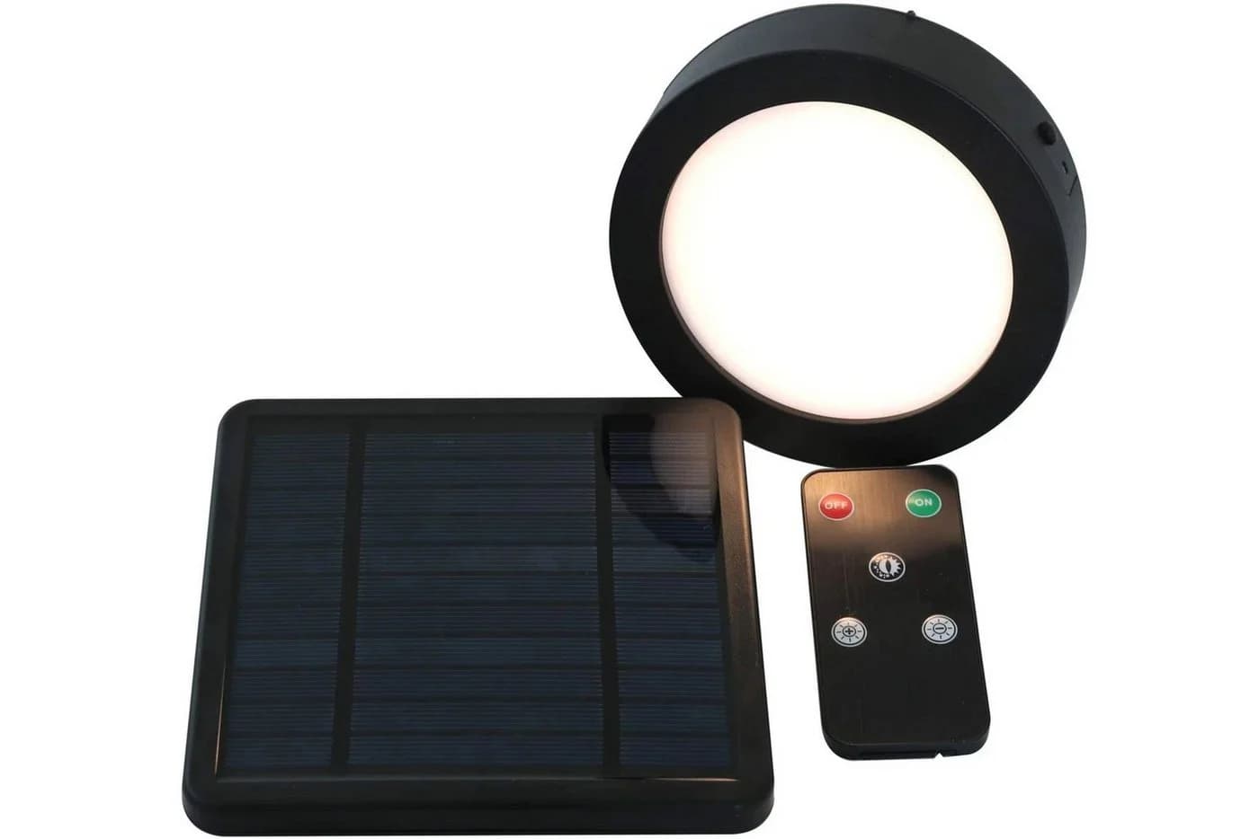 Kynast Garden Solar LED Magnetleuchte Warmweiß Schwarz mit Fernbedienung