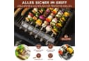 bremermann Grillspieß 6er-Set Edelstahl mit 2 Ablage-Gestellen silber Bild 1