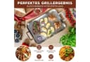 bremermann Grillplatte Edelstahl 43x25x5 cm Grillkorb Grillpfanne Bild 1