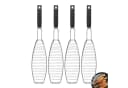 bremermann Fisch-Grillhalter 4er Set Edelstahl Schwarz Bild 2