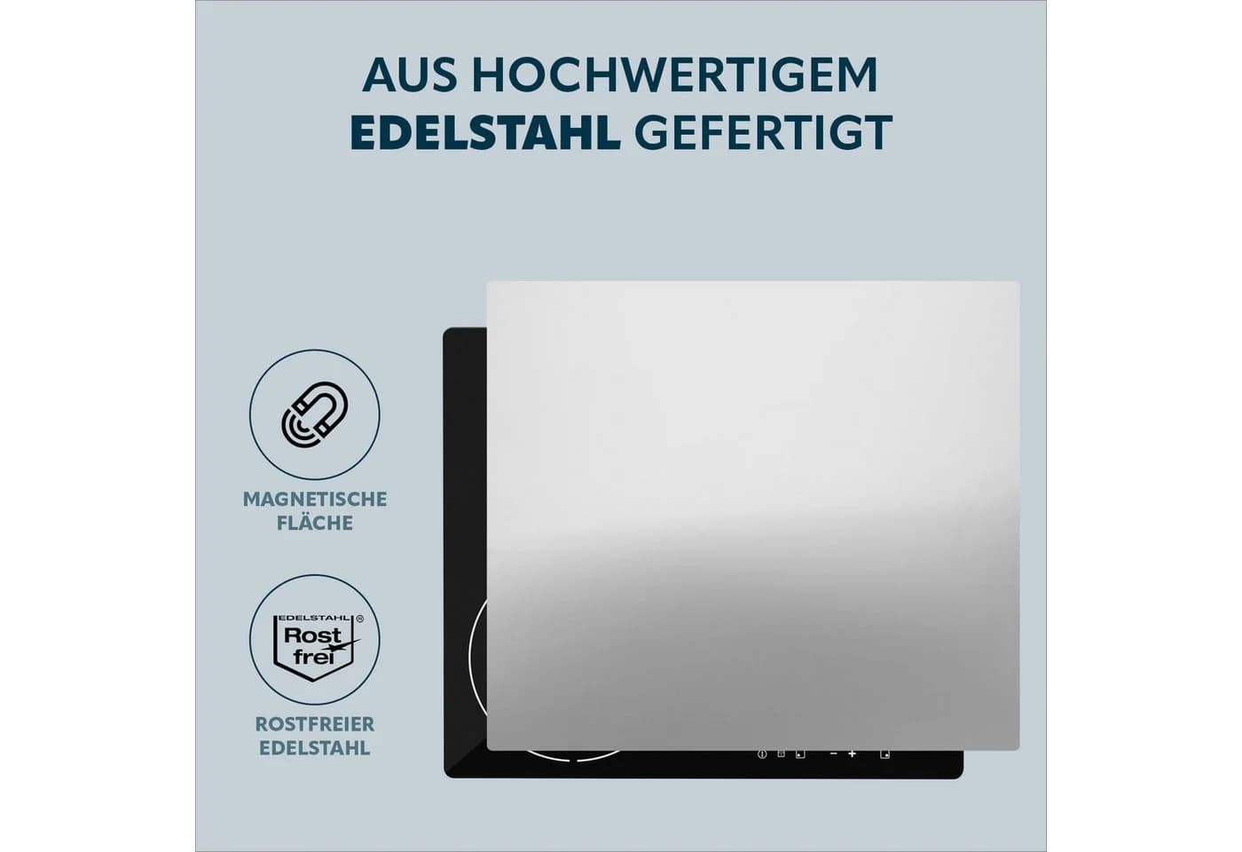 bremermann Herdspritzschutz 2in1 Edelstahl Magnetisch Silber - Bild 4