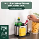 bremermann Schwammhalter Spülbecken-Organizer Silber Edelstahl Bild 4