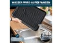 eluno Geschirrständer Schwarz Metall mit Abtropfschale & Besteckhalter Bild 5