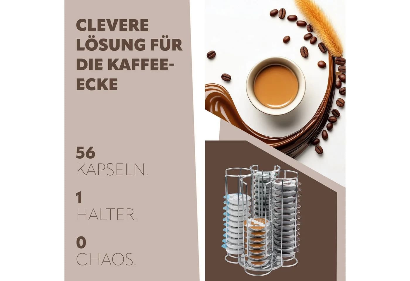 bremermann Kapselspender für 56 TASSIMO Kapseln, verchromt - Bild 3