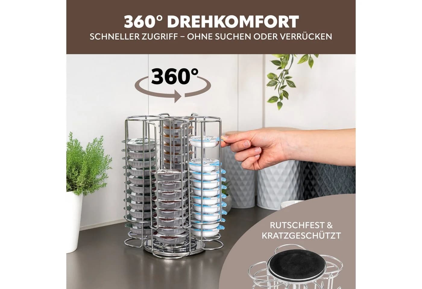 bremermann Kapselspender für 56 TASSIMO Kapseln, verchromt - Bild 5