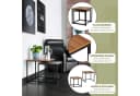 bremermann Satztisch 2er-Set Schwarz Braun MDF Industriedesign Bild 3