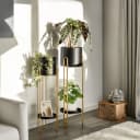 bremermann Blumenhocker 2er-Set Metall Schwarz/Gold Bild 1