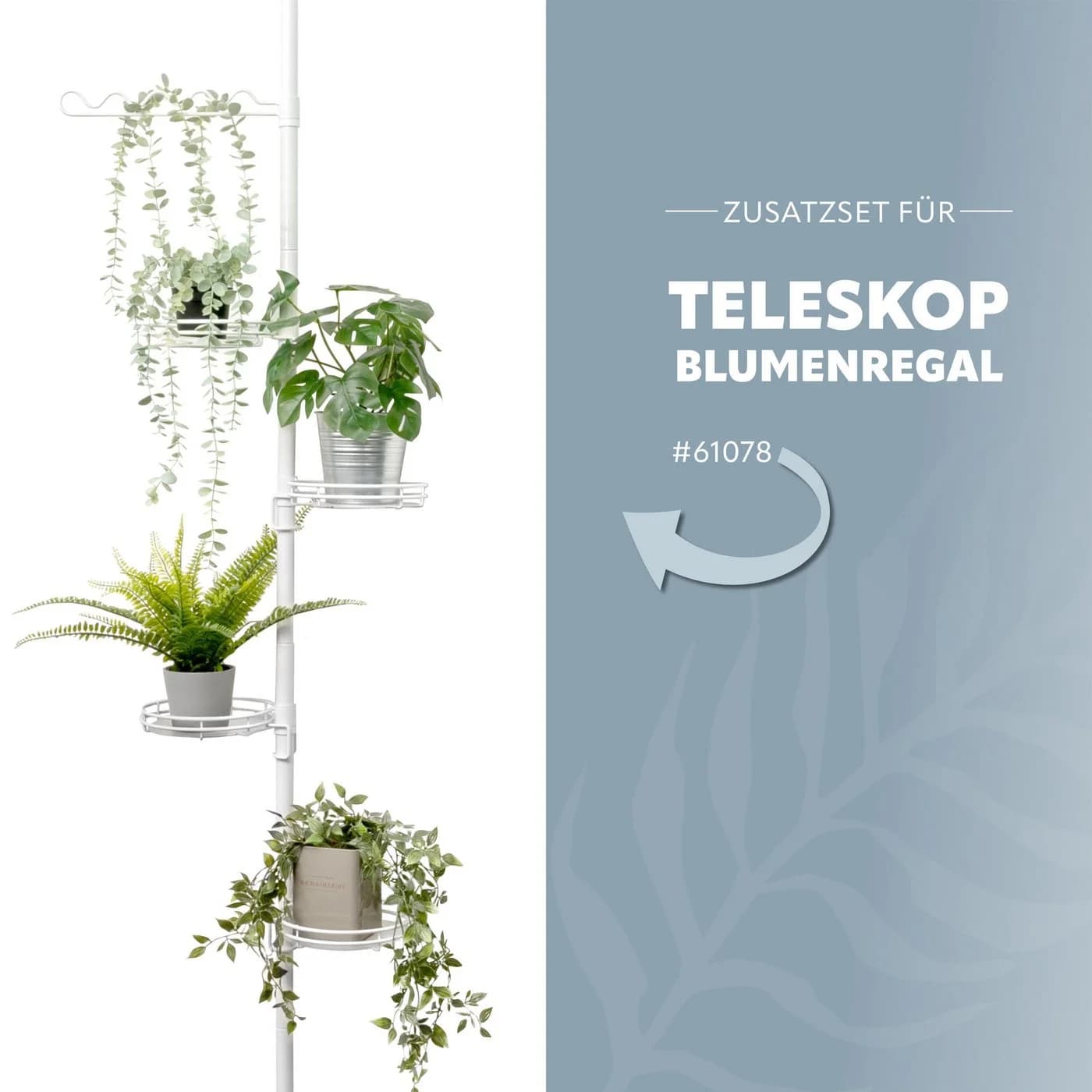 bremermann Zusatz-Pflanzenteller Weiß für Teleskop-Blumenregal