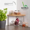 bremermann Eckregal Bambus & Edelstahl Bild 5