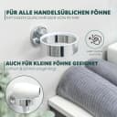 bremermann Haartrocknerhalter LUCENTE Edelstahl Hochglanz Silber Bild 4