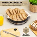 eluno Obstschale Brotkorb 2er Set Rund Schwarz Metall Bild 5