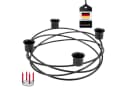 bremermann Kerzenhalter Kranzform Schwarz Metall für 4 Kerzen Bild 2