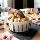 bremermann Brotkorb mit abnehmbarem Bezug schwarz/beige Bild 1