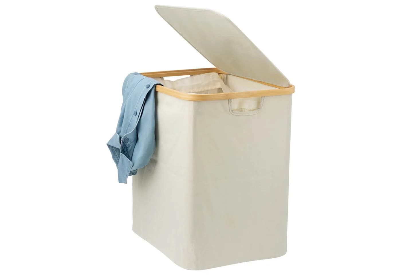 bremermann Wäschesammler 60L mit Deckel und herausnehmbarem Sack - Bild 2