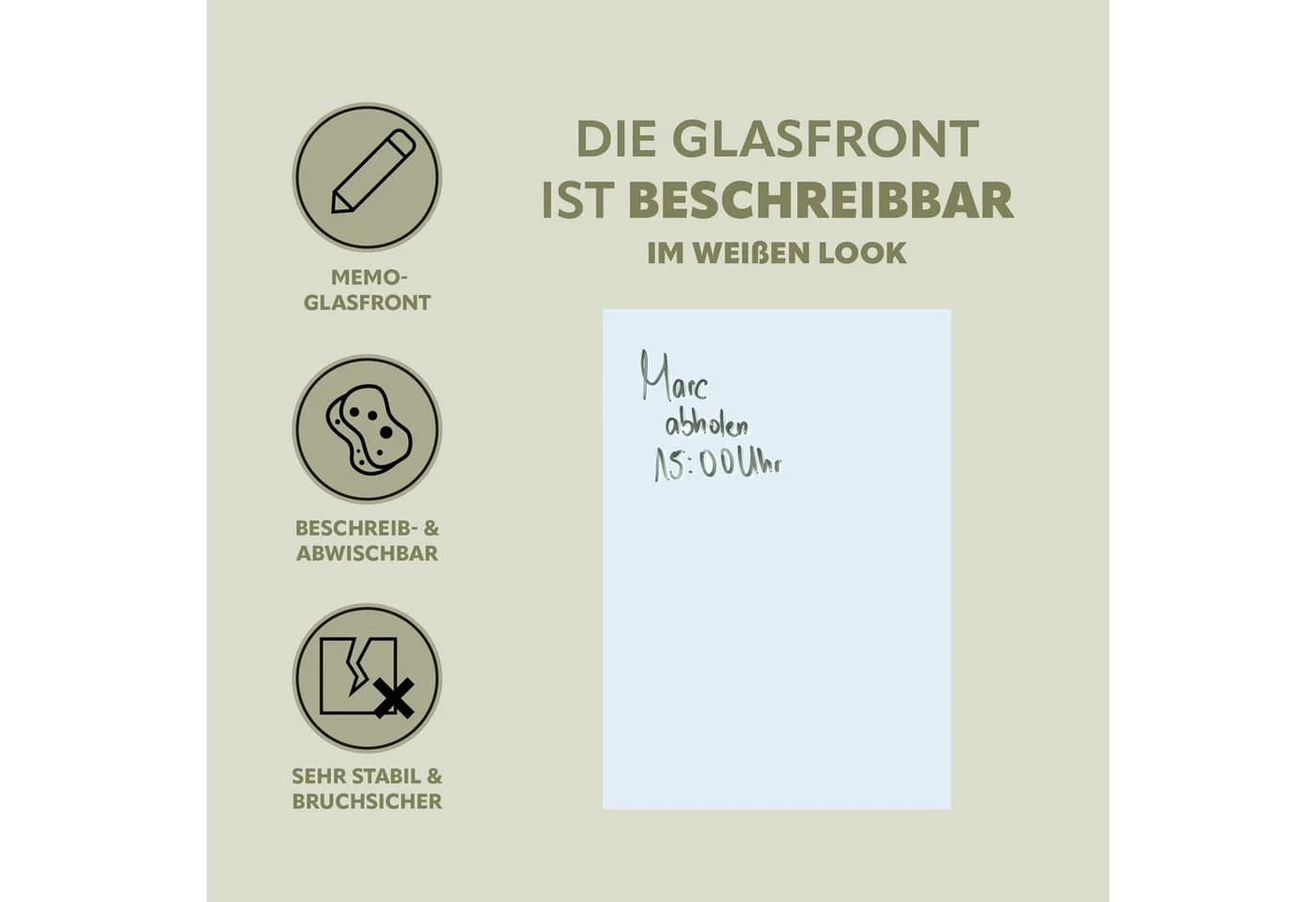 bremermann Schlüsselkasten Weiß mit Glasfront & 8 Haken - Bild 3