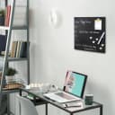 bremermann Magnettafel mit schwarzer Glasfront, 6 Magnete und 1 Marker Bild 1