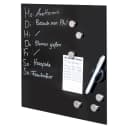 bremermann Magnettafel mit schwarzer Glasfront, 6 Magnete und 1 Marker Bild 2