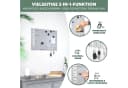 bremermann Magnettafel Metall Beschreibbar Hellgrau Bild 1
