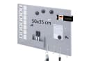 bremermann Magnettafel Metall Beschreibbar Hellgrau Bild 2