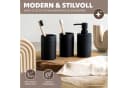 bremermann Badaccessoire-Set SAVONA 3tlg. Soft-Touch Schwarz Bild 1