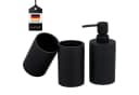 bremermann Badaccessoire-Set SAVONA 3tlg. Soft-Touch Schwarz Bild 2